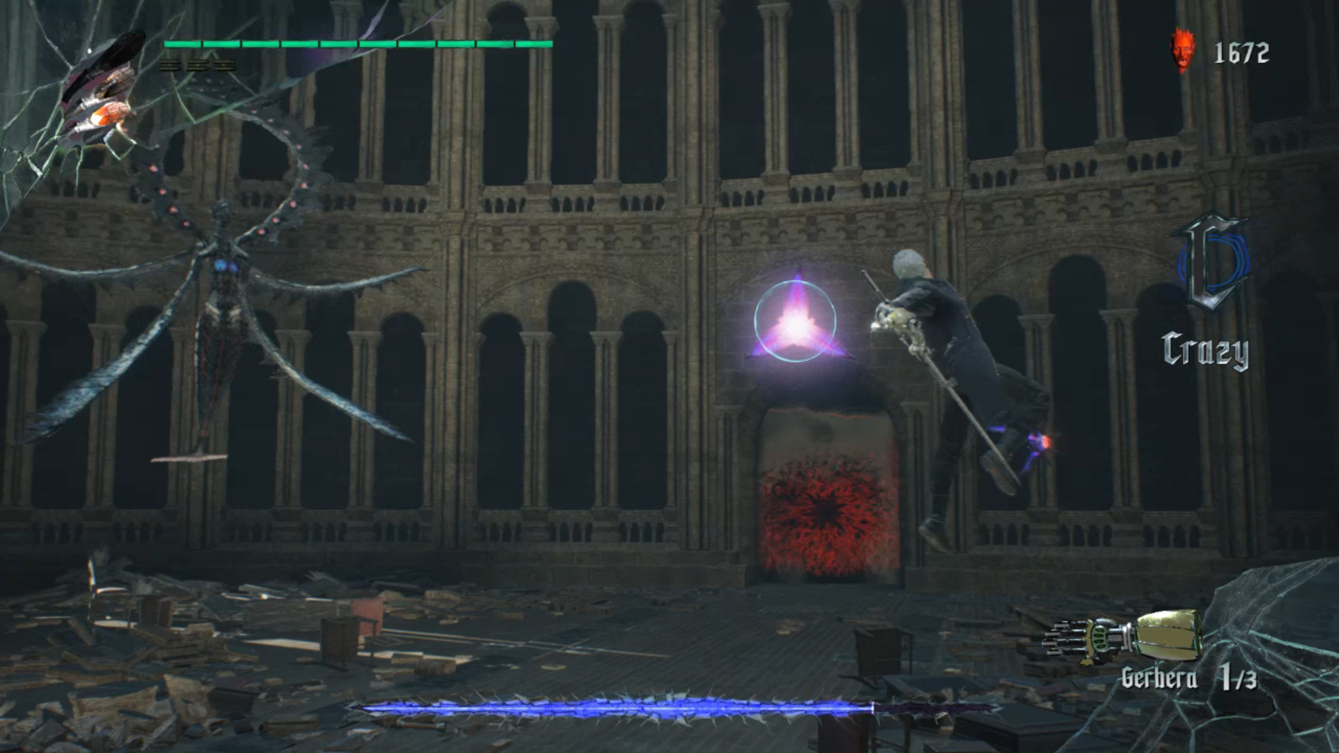 Co jakiś czas, wróg wyśle również dwa małe cele, które będą do ciebie strzelać - Artemis - Boss w Devil May Cry 5 - Devil May Cry 5 - poradnik do gry