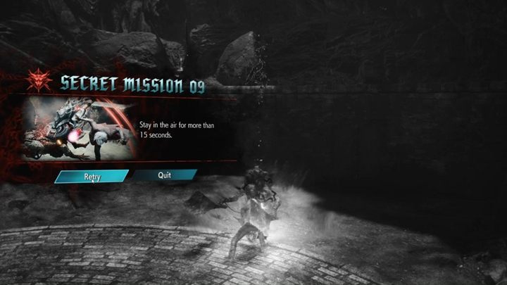 W tym zadaniu, Dante musi przez 15 sekund być w powietrzu i nie dotknąć ziemi - Tajna misja 09 w Devil May Cry 5 - Devil May Cry 5 - poradnik do gry