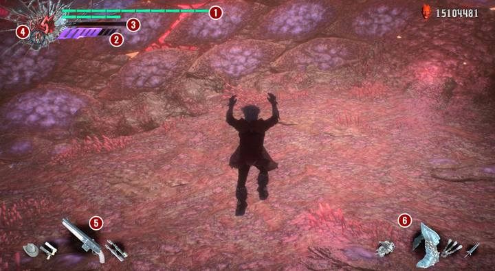 Każdy z bohaterów pod niektórymi przyciskami posiada indywidualne cechy bądź umiejętności - Dante - interfejs postaci i sterowanie dodatkowe w Devil May Cry 5 - Devil May Cry 5 - poradnik do gry