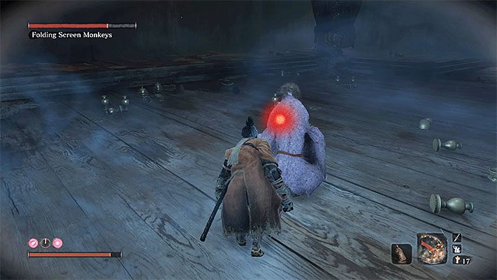 Wystrasz małpy dając się zauważyć dowolnej z nich - Jak znaleźć i zabić Małpy z parawanu w Sekiro? - Sekiro Shadows Die Twice - poradnik do gry