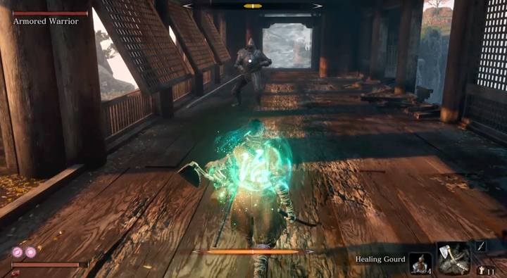 Aby pokonać Armored Warrior, musisz zredukować jego pasek postury - Armored Warrior | Boss w Sekiro Shadows Die Twice - Sekiro Shadows Die Twice - poradnik do gry