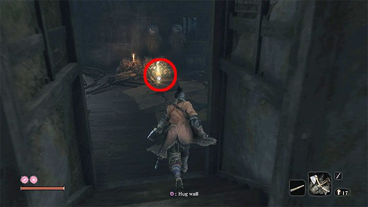 Skręć w lewo i dotrzyj do pokazanej na obrazku skrzynki - Nasiona tykwy | Przedmioty specjalne w Sekiro Shadows Die Twice - Sekiro Shadows Die Twice - poradnik do gry