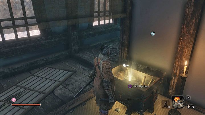 W nowej komnacie znajduje się posążek rzeźbiarza - Sień w górnej wieży (Upper Tower - Antechamber) - Nasiona tykwy | Przedmioty specjalne w Sekiro Shadows Die Twice - Sekiro Shadows Die Twice - poradnik do gry