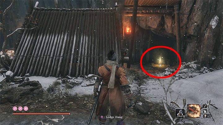 Docelowo dotrzesz do wysoko usytuowanego małego obozowiska (powyższy obrazek) - Nasiona tykwy | Przedmioty specjalne w Sekiro Shadows Die Twice - Sekiro Shadows Die Twice - poradnik do gry