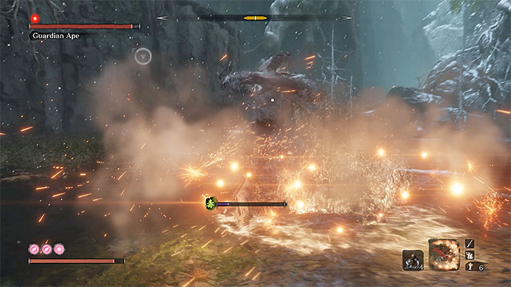 Do walki z Małpim Strażnikiem dochodzi na terenie gigantycznego wodopoju - Zatopiona dolina | Solucja Sekiro Shadows Die Twice - Sekiro Shadows Die Twice - poradnik do gry