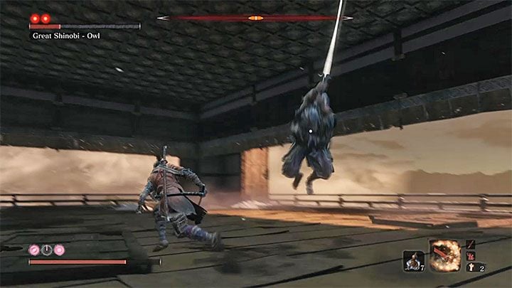 Efektem podjętej decyzji będzie przystąpienie do pojedynku z Wielkim Shinobim Sową (Great Shinobi - Owl) - Zakończenie 2: Zerwanie nieśmiertelności (Immortal Severance) - Sekiro Shadows Die Twice - poradnik do gry
