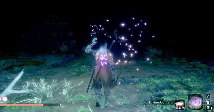 Użycie Boskiego konfetti zwiększy obrażenia zadawane bossowi; aktywowanie przedmiotu zajmuje kilka sekund - Headless (Bezgłowy) | Boss w Sekiro Shadows Die Twice - Sekiro Shadows Die Twice - poradnik do gry