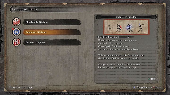 W grze Sekiro możesz odblokować tylko trzy Techniki ninjutsu (Ninjutsu Techniques) - Rozwój postaci w Sekiro Shadows Die Twice - Sekiro Shadows Die Twice - poradnik do gry