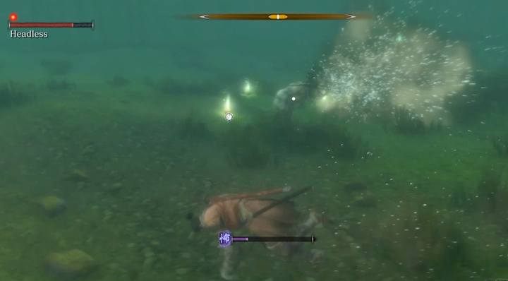 Boss wykonuje proste ataki - Bezgłowy (pod wodą) | Boss w Sekiro Shadows Die Twice - Sekiro Shadows Die Twice - poradnik do gry