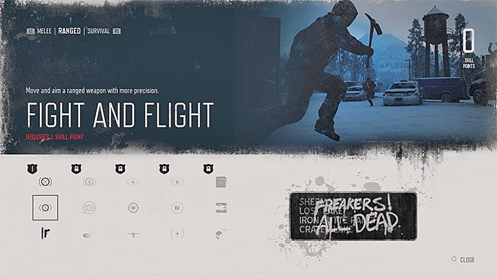 Walka i ucieczka (Fight and Flight) - Umiejętność ta zapewnia większą precyzję w trakcie jednoczesnego poruszania się i celowania z broni dystansowej - Days Gone: Umiejętności - najlepsze na start - Days Gone - poradnik do gry