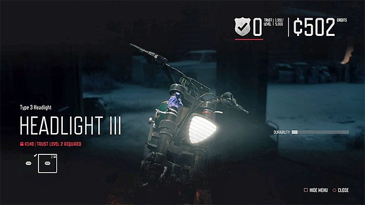Druga kategoria ulepszeń to modyfikacje wyglądu (Visual) - Days Gone: Motor - jak ulepszać? - Days Gone - poradnik do gry