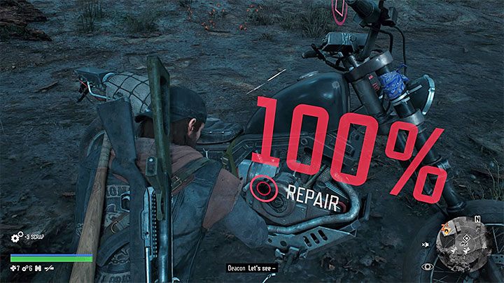Deacon może naprawiać motocykl od samego początku gry - Days Gone: Motor - jak naprawić? - Days Gone - poradnik do gry