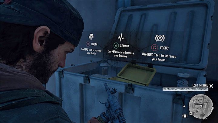 W obu rodzajach lokacji wyjęcie wstrzykiwacza z białej skrzyni stawia Cię przed wyborem współczynnika, który zostanie permanentnie zwiększony - Days Gone: Zwiększona wydajność - jak zdobyć trofeum? - Days Gone - poradnik do gry