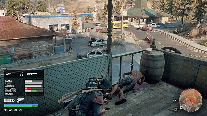 Po wyeliminowaniu snajpera przeszukaj jego zwłoki żeby podnieść broń - Days Gone: Karabin snajperski - jak zdobyć? - Days Gone - poradnik do gry