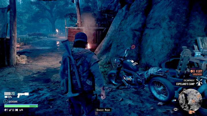 Twój motor pojawi się obok mechanika, gdy odpowiednio mu zapłacisz za jego sprowadzenie - Days Gone: Utracony motocykl - jak odzyskać? - Days Gone - poradnik do gry