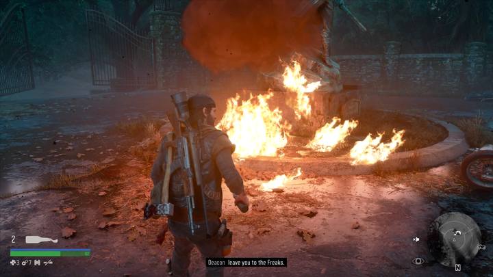 Zakończenie misji stanowi powrót do posągu przed cmentarze, gdzie znajdziesz ciało kobiety - Days Gone: W pogoni za Leonem - solucja, opis przejścia - Days Gone - poradnik do gry