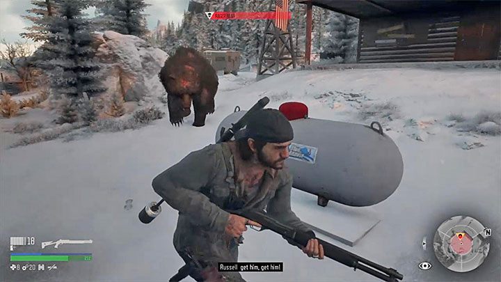 W trakcie właściwych walk dużo biegaj i nie pozwalaj niedźwiedziowi zbliżyć się do bohatera żeby go nie pogryzł ani nie powalił na ziemię - Days Gone: Niedźwiedź-boss - jak zabić? - Days Gone - poradnik do gry