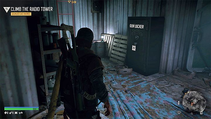 Szafki na broń znajdują się na terenie obozowisk w świecie gry - Days Gone: Bronie - dlaczego w szafce nie ma wszystkich? - Days Gone - poradnik do gry