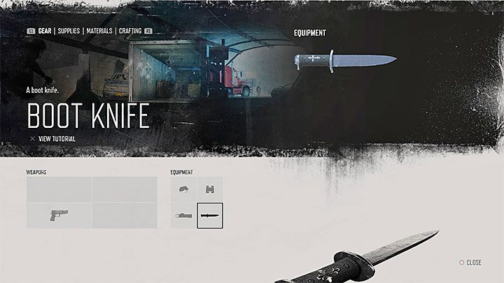 Na potrzeby zdobycia tego trofeum Deacon musi użyć noża do buta (Boot Knife), czyli podstawowej odmiany broni białej, która jest dostępna od samego początku gry i która w przeciwieństwie do silniejszych broni nie podlega zużyciu - Days Gone: To jest nóż - jak zdobyć trofeum? - Days Gone - poradnik do gry