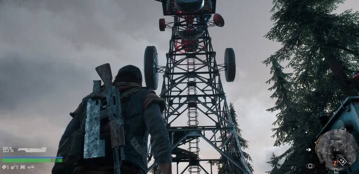 Wejdź na wieżę radiową korzystając z drabiny - Days Gone: To mój brat - solucja, opis przejścia - Days Gone - poradnik do gry