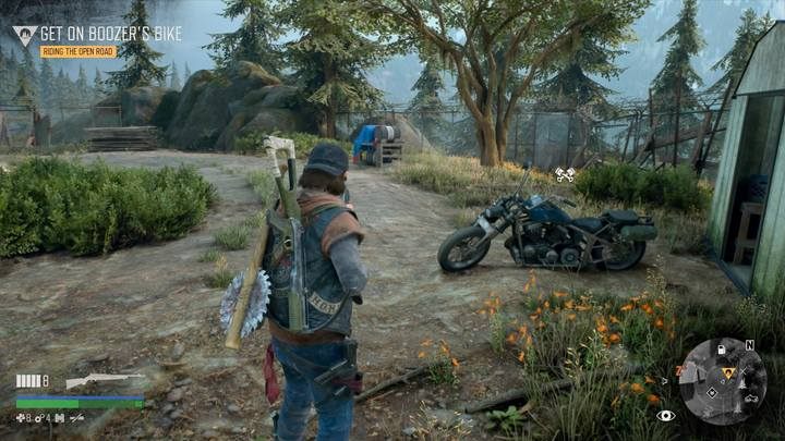 Zabierz z dawnego obozu motocykl Boozera - Days Gone: To mój brat - solucja, opis przejścia - Days Gone - poradnik do gry