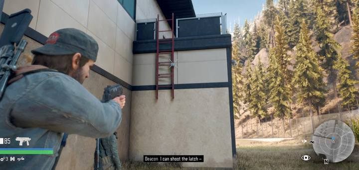Zestrzel drabinę, by wejść na pietro budynku - Days Gone: Nigdy się nie poddam - solucja, opis przejścia - Days Gone - poradnik do gry