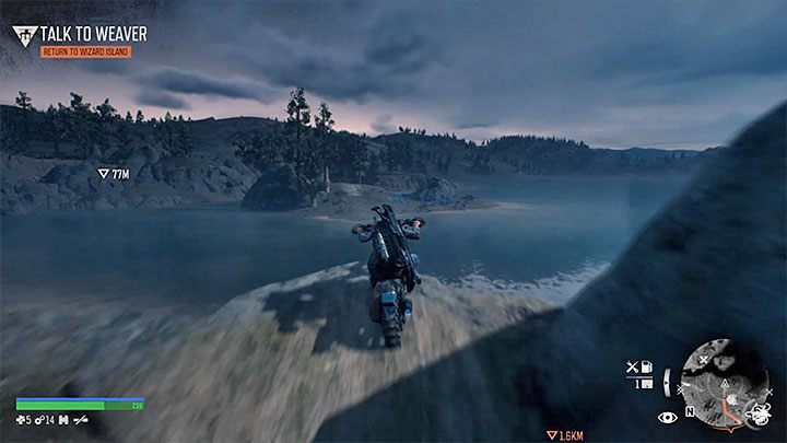 Punkt badawczy znajduje się na wschodnim brzegu za wodą - Days Gone: Autostrada 97 - mapa, ważne lokacje - Days Gone - poradnik do gry
