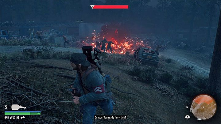Mołotow z napalmem to idealny przedmiot do osłabiania hord świrusów - Days Gone: Crafting i tworzenie przedmiotów - Days Gone - poradnik do gry