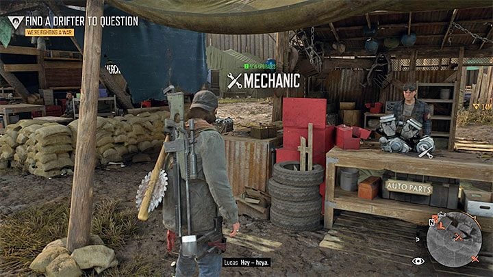 Ważną osobą w obozie Diamond Lake jest mechanik, a to dlatego, że możesz u niego zakupić najlepsze części do motocykla z całej gry - Days Gone: Diamond Lake | Obozowiska - Days Gone - poradnik do gry