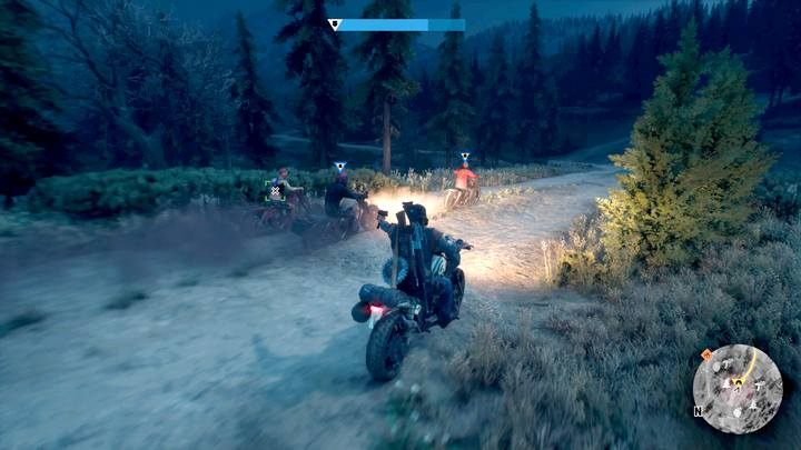 Pasek w górnej części ekranu tym razem pokazuje wytrzymałość sojuszników - Days Gone: Przeżycie to nie życie - solucja, opis przejścia - Days Gone - poradnik do gry