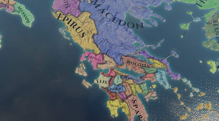 Macedonia po upadku Aleksandra Wielkiego, nie jest tak silna jak pod jego rządami - Macedonia - jak grać Macedonią w Imperator Rome? - Imperator Rome - poradnik do gry