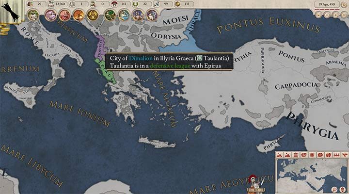 Tryby mapy pozwolą ci na lepsza kontrolę sytuacji w twoim państwie, monitorowanie statusu gospodarki, niepokojów w prowincjach oraz relacji pomiędzy twoimi sąsiadami - Imperator Rome - poradnik do gry