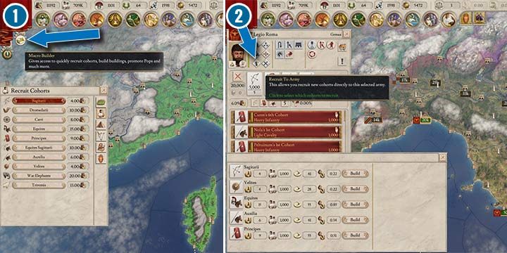 Jest kilka sposób rekrutacji wojsk - Armie i floty w Imperator Rome - Imperator Rome - poradnik do gry