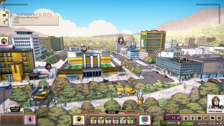 Widok na jedno z miast - Boulder. - Miasta w Weedcraft Inc - Weedcraft Inc - poradnik do gry