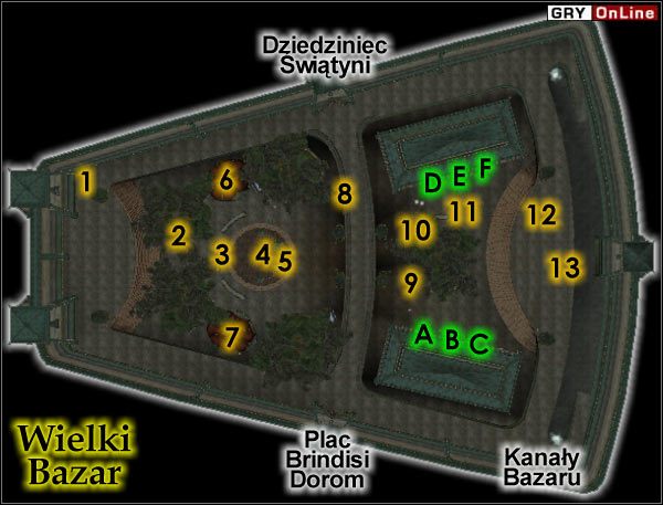 Wielki Bazar jest główną częścią handlową miasta - tutaj możesz zrobić zakupy we wszelkiej dziedzinie - Wielki Bazar | Miasto | The Elder Scrolls III Trójca - The Elder Scrolls III: Trójca - poradnik do gry
