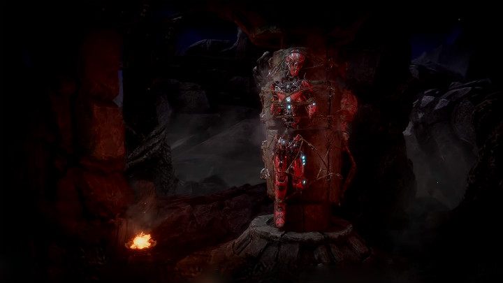 Przed Tobą znajduje się obrotowy filar oraz trzy dźwignie - Krypta w Mortal Kombat 11 - Mortal Kombat 11 - poradnik do gry