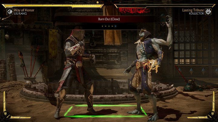 Jak sama nazwa wskazuje, w tym miejscu będziesz mieć okazję spróbować swoich sił w wykonywaniu Fatality - Trening w Mortal Kombat 11 - Mortal Kombat 11 - poradnik do gry