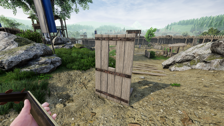 Dzięki Wooden Walls możesz blokować dostęp do ważnych punktów. - Jak używać Toolboxa w Mordhau? - Mordhau - poradnik do gry