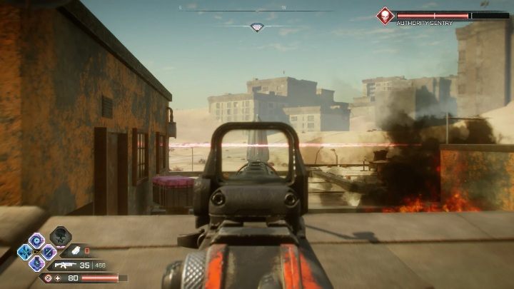 Wieża ta znajduje się w środku miasta - Wieże władzy w lokacji Morze wydm | Rage 2 - Rage 2 - poradnik do gry