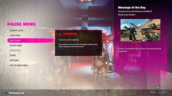 Tak, Rage 2 pozwala na manualne zapisy - Rage 2 - poradnik do gry