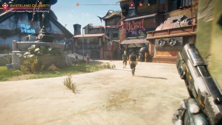 Tam, po prawej stronie, zobaczysz sklep - Jak odblokować złote skórki do broni w Rage 2? - Rage 2 - poradnik do gry