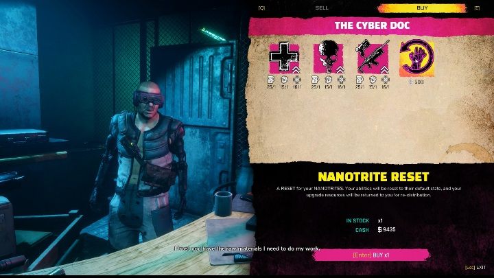 Za 500 dolarów możesz zakupić reset umiejętności - Jak zresetować umiejętności w Rage 2? - Rage 2 - poradnik do gry