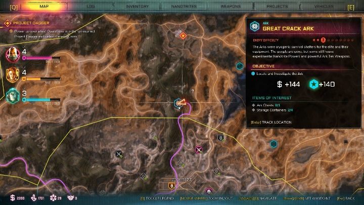 Arka ta znajduje się na południowo środkowej części lokacji Przerwany Trakt, zaraz obok kryjówki bandytów The Edge - Arka w lokacji Przerwany Trakt | Rage 2 - Rage 2 - poradnik do gry