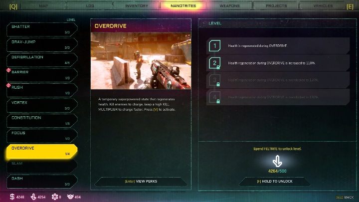 Zwiększenie prędności (Speed Boots) - zwiększa prędkość ruchu i przeładowywania - Przester - Nanotryty w Rage 2 - Rage 2 - poradnik do gry