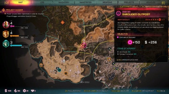 Placówka Nieśmiertelnych znajduje się na zachodzie lokacji Przerwany Trakt - Kryjówki bandytów w lokacji Przerwany Trakt | Rage 2 - Rage 2 - poradnik do gry