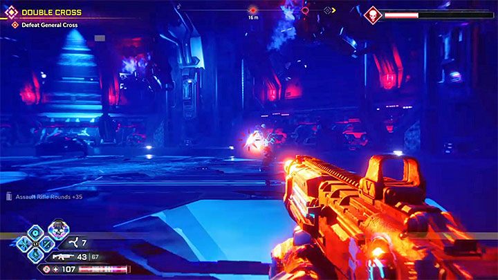 Druga faza pojedynku załącza się po tym jak generałowi Crossowi pozostanie 1/3 paska zdrowia - Crossover | Solucja gry Rage 2 - Rage 2 - poradnik do gry