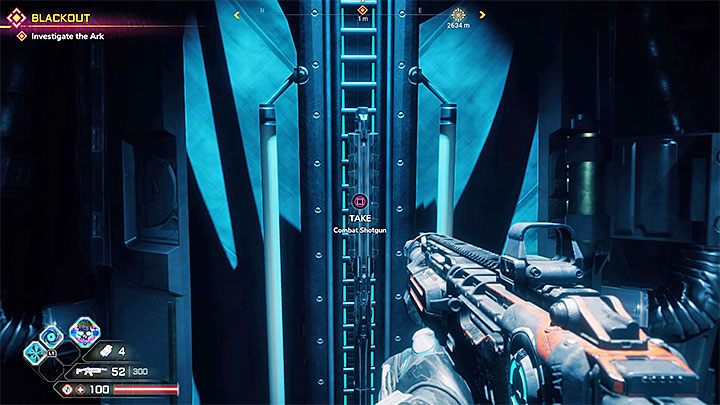 Po wejściu do Arki podejdź do centralnego stanowiska, z którego możesz wyjąć strzelbę bojową (Combat Shotgun) - Strzelba bojowa | Bronie w Rage 2 - Rage 2 - poradnik do gry