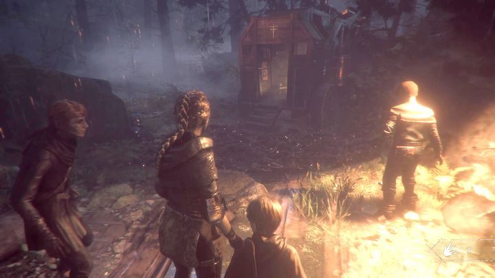 Podążaj dalej ścieżką, aż trafisz na uniesioną drabinę - A Plague Tale Innocence: Droga przed nami - solucja, opis przejścia - A Plague Tale Innocence - poradnik do gry