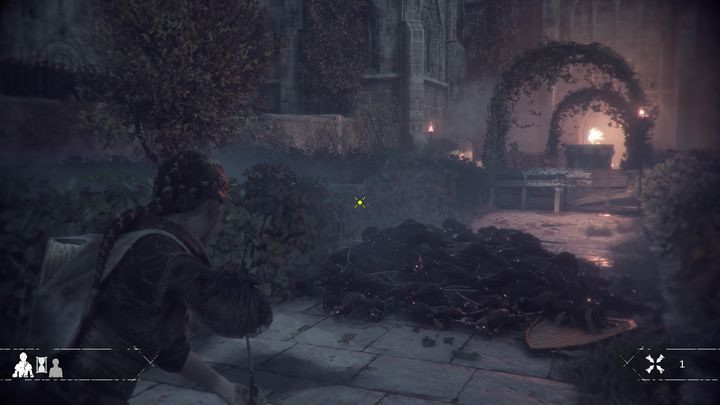 Na koniec pozostaje ci sekwencja, w której podążasz za Rodriciem przez płonący budynek - A Plague Tale Innocence: Ścieżka wśród róż - solucja, opis przejścia - A Plague Tale Innocence - poradnik do gry