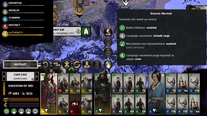 Gra oferuje tylko kilka trybów poruszania się, jednak w zupełności to wystarczy. - Tryby poruszania się armii | Wojsko w Total War Three Kingdoms - Total War Three Kingdoms - poradnik do gry